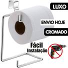 Suporte para papel higienico duplo suporte duplo cromado porta papel higienico caixa acoplada privada - loja do abençoado