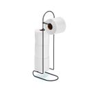 Suporte Para Papel Higiênico Luxo De Chão Linha Black Aço