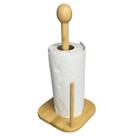 Suporte Para Papel Toalha De Mesa Em Bambu 16x32cm