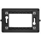 Suporte para Placa 4x2 Legrand Pial Plus+ - para até 3 Módulos - Preto - 612122NT Suporte para Placa 4x2 Legrand Pial Plus+ - para até 3 Módulos - Preto - 612122NT