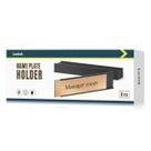Suporte para Placa de Nome Lenink 6 Unidades 20x5 cm Preto Suporte para Placa de Nome Lenink 6 Unidades 20x5 cm Preto