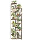 Suporte para Plantas Bamworld de 11 Níveis em Madeira, 183 cm de Altura Suporte para Plantas Bamworld de 11 Níveis em Madeira, 183 cm de Altura