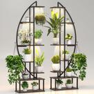 Suporte para Plantas BLAZPATH de 7 Níveis, 165 cm, com 6 Luzes de Cultivo