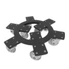 Suporte para plantas com rodas de silicone 9 rodas 35 cm