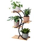 Suporte para plantas COPREE de bambu, 4 níveis, 40 x 20 x 69 cm, para uso interno e externo