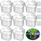 Suporte para plantas de aquário Dandat Clear Acrylic, 8 peças para aquário
