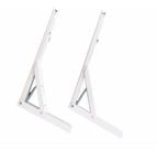 Suporte Para Prateleira Dobrável Com Parafusos - 40cm - Par