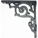 Suporte para prateleira em ferro fundido 20x20cm - Kit com 2 unidades.