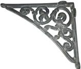 Suporte para prateleira em ferro fundido 23x28cm - Kit com 2 unidades