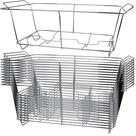 Suporte para Rechaud em Arame para Buffet COMFICOVE 12 Unidades Cromado Suporte para Rechaud em Arame para Buffet COMFICOVE 12 Unidades Cromado