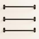 Suporte Para Roupa 70cm Aço Reforçado-3peças Closet/parede