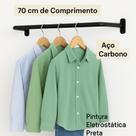 Suporte Para Roupa 70cm Aço Reforçado - Closet/loja