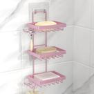 Suporte para saboneteira Moforoco 3 Tier Pink 304 em aço inoxidável