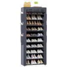 Suporte para sapatos OYREL, organizador de 10 níveis de altura com bolsos