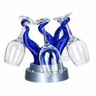 Suporte para Taças de Vinho Tentáculos Kraken Impressão 3D Decorativo - Prata - Prata