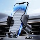 Suporte para telefone de carro Miracase com clipe de metal preto escuro