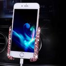Suporte para telefone de carro SUNCARACCL Bling Mini Dash Air Vent Pink