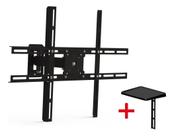 Suporte Para Televisão Articulado Parede De 10 Até 85 Polegadas Universal LED LCD Smart TV E Suporte DVD Receptor BluRay SBRP430 Brasforma