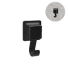 Suporte Para Toalha Gancho Multiuso Plástico Preto Ventosa