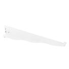 Suporte Para Trilho Cremalheira Simples Branco 30cm (par)