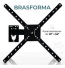 Suporte Para Tv 10 A 56 Polegadas Articulado Brasforma Preto Suporte Para Tv 10 A 56 Polegadas Articulado Brasforma Preto