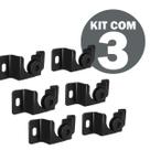 Suporte para TV Fixo de Parede 13 a 70 Polegadas Universal com 3 Suportes Alta Resistência Kit com 3