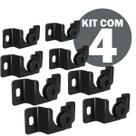Suporte para TV Fixo de Parede 13 a 70 Polegadas Universal com 4 Suportes Alta Resistência Kit