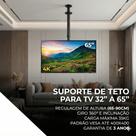 Suporte para tv monitor de teto lcd, led, 4k e curva 32 a 65 polegada com inclinacao atè 32kg