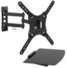 Suporte para TV Mount-It! Full Motion com prateleira para TVs de 23-55"