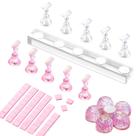 Suporte para Unhas Makartt para Exposição de Unhas Postiças com Massa Adesiva Reutilizável
