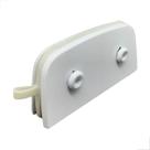 Suporte Para União De Dois Vidros Com Miolo 1306 Branco