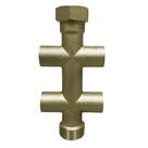 Suporte para válvula 1" com 4 saídas de 1/2" F Suporte para válvula 1" com 4 saídas de 1/2" F