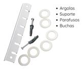 Suporte Para Varal De Teto Cordas Individual 6 Varetas Branco