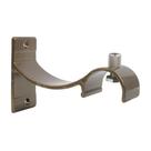 Suporte Para Varão Wave Alumínio Perfil Invertido 19mm Tabaco
