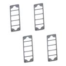 Suporte Para Vaso Retangular Aluminio Rodízio 4und Suporte Para Vaso Retangular Aluminio Rodízio 4und