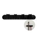 Suporte Para Vassouras com 4 Encaixes Preto Nitron