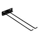 Suporte para Vassouras de Parede E096POM Aço Carbono 30cm Preto Ouro Minas