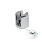 Suporte Para Vidro 12 Mm Boca de Jacaré Cromado Redondo