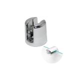 Suporte Para Vidro 6 Mm Boca de Jacaré Cromado Redondo