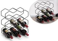 Suporte Para Vinho Adega Modelo Moderno De Bancada 9 Garrafas Preto Arthi Suporte Para Vinho Adega Modelo Moderno De Bancada 9 Garrafas Preto Arthi