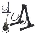 Suporte Para Violão/Viola/Baixo/Guitarra de Chão ASK Versátil Suporta Até 10Kg Com Encosto de TPO Apoio de Silicone e Regulagem de Largura