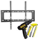 Suporte Parede 40 a 80 Polegadas até 75kg Parafusadeira 12V Bivolt Jogo Ferramentas 24 Peças