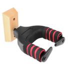 Suporte Parede Base Madeira P/ Violão Violino Ukulele Baixo Cor Preto
