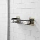 Suporte Parede Fixação Adesiva Prático Retangular Ideal Banheiro Saboneteira Utilitário 30x13 Alumínio Suporte Parede Fixação Adesiva Prático Retangular Ideal Banheiro Saboneteira Utilitário 30x13 Alumínio