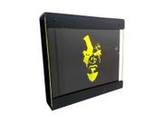 Suporte Parede Iluminado Shield Ps4 Slim - Preto - Amarelo - God Of War (face)