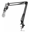 Suporte Pedestal de Mesa Microfone Podcast Transmissao Gravaçao Versatil Articulavel Multiuso Resistente