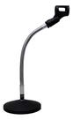 Suporte Pedestal Microfone De Mesa Haste Cromada + Cachimbo