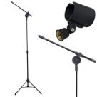 Suporte Pedestal Para Microfone Girafa Reforçado com Cachimbo