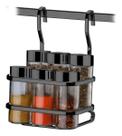 Suporte Pendura Barra Porta Temperos 6 Condimentos Cozinha