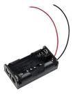 Suporte Pilha 2 AA Em Série - Preto